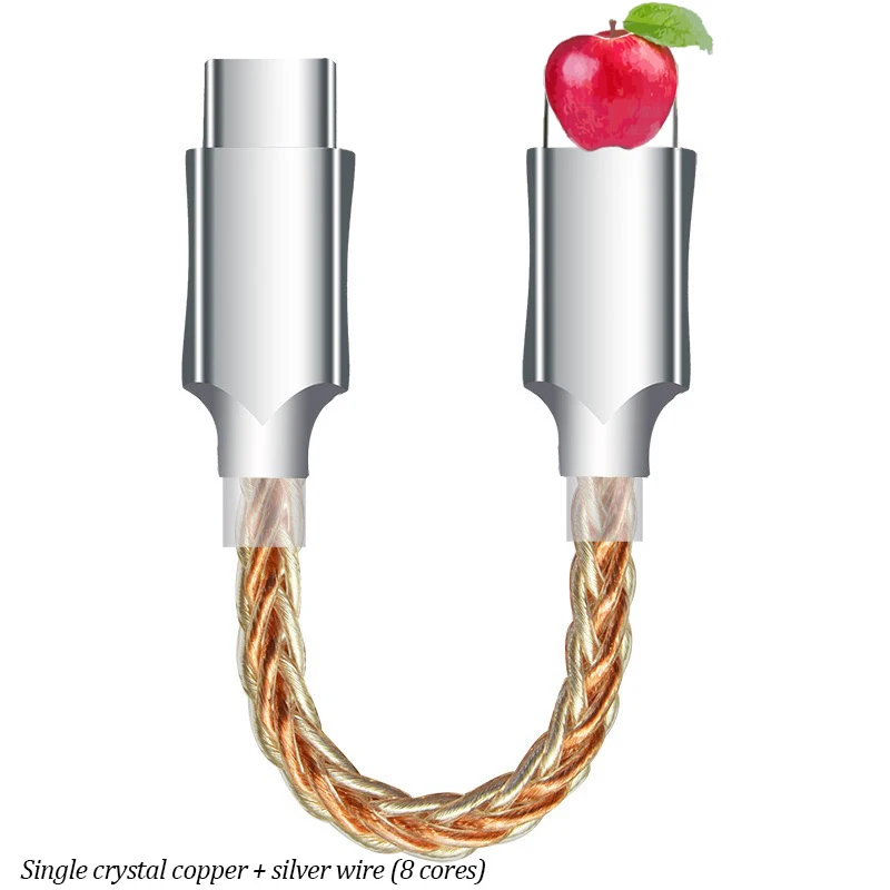 SIWRE OT1 USB-C-동글 DAC 용 오디오 케이블 휴대용 헤드폰 앰프 은도금 단결정 구리 Type-c 19,000원