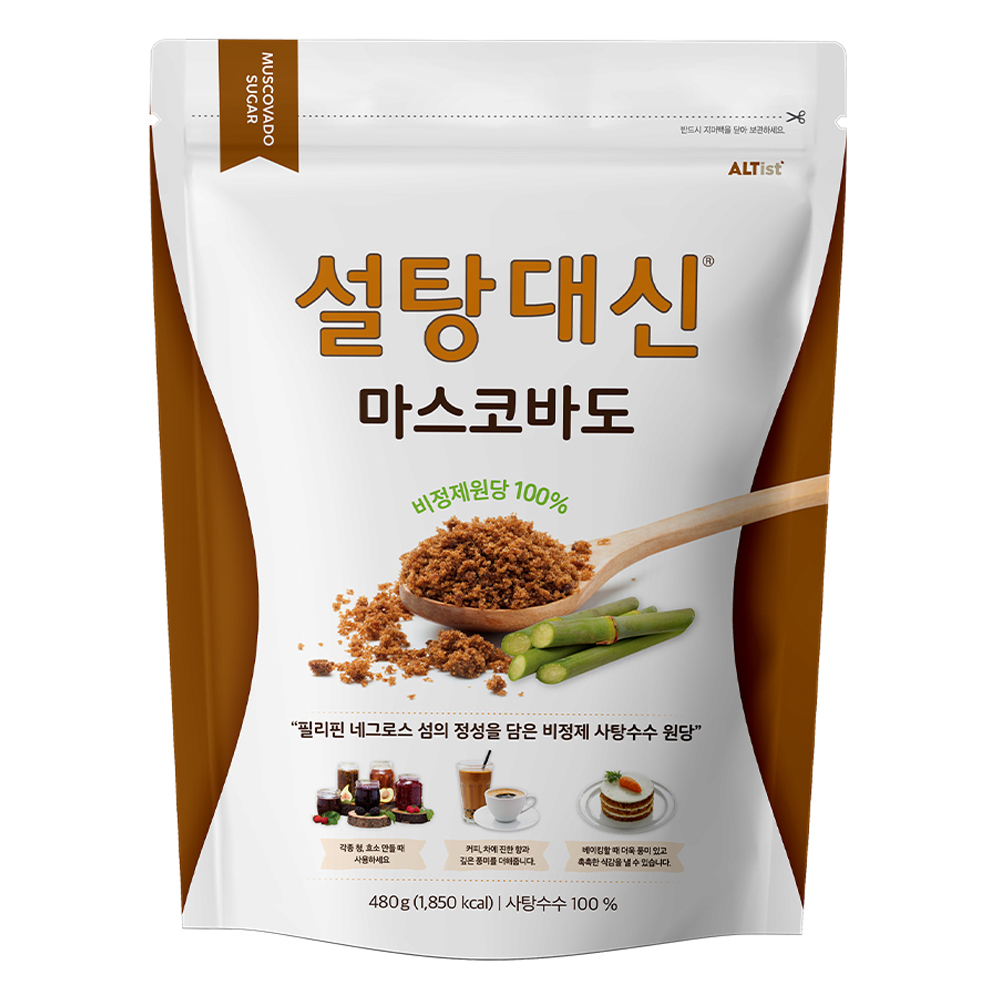 알티스트 설탕대신 비정제 사탕수수 원당 마스코바도, 1개, 480g 8,010원