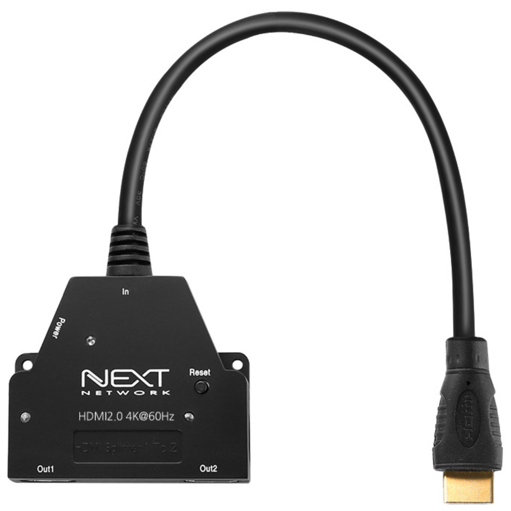 (이지넷유비쿼터스) 이지넷 NEXT-402SPC4K60 (모니터분배기/1:2/HDMI/오디오지원), 1개 31,200원