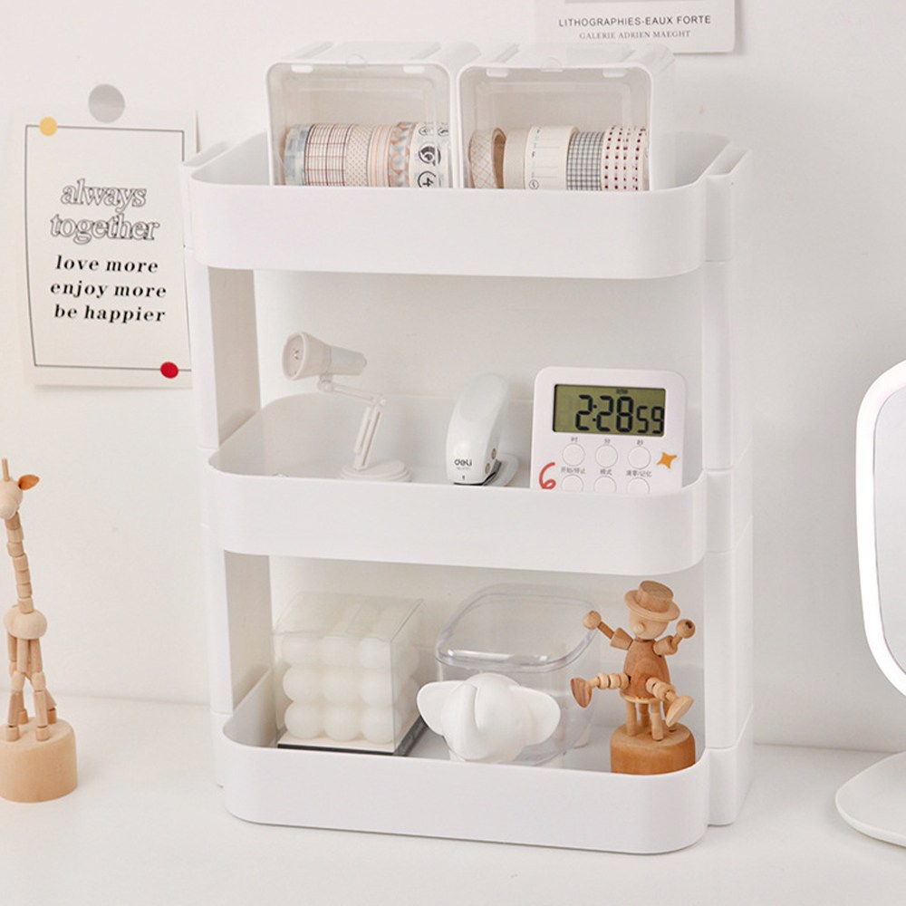 HK.sell 소프트 다용도 미니 선반, 3단 화이트, 1개 11,900원