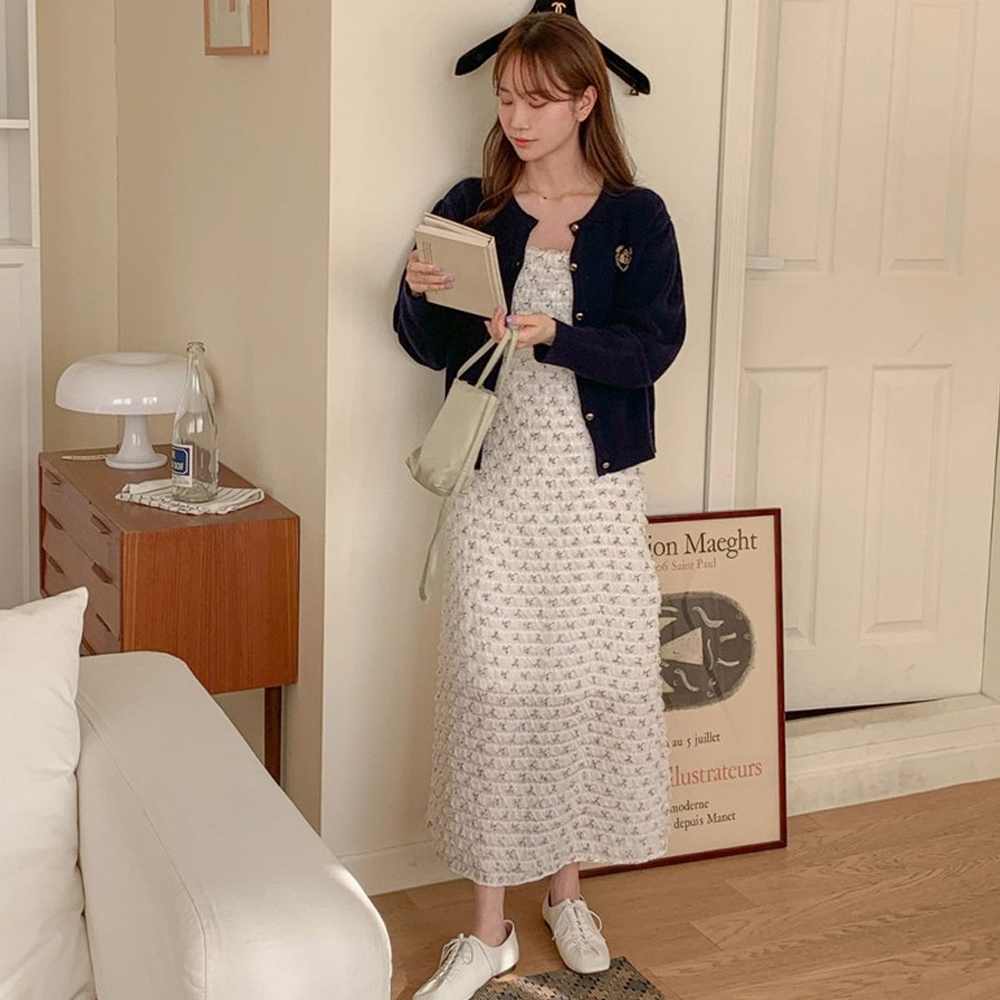 린다샵 느라프 슬리브리스 플라워 캉캉 롱 원피스 OPS7467K23 20,980원