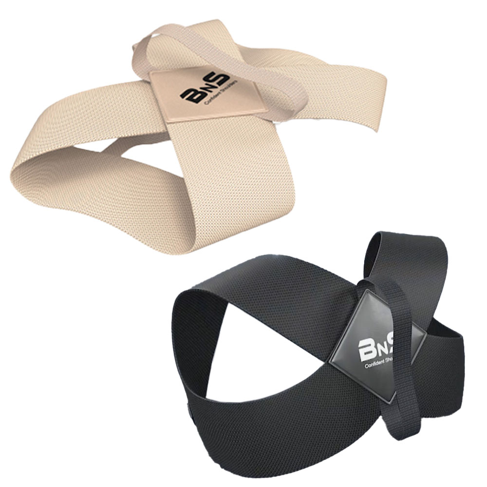 [AC-Mall] 8자 밴드 자세교정 유연성 업그레이드 스트랩 BNS 바로착/어깨 목 허리 바른자세 교정밴드/베이지 블랙, 4박스 54,800원