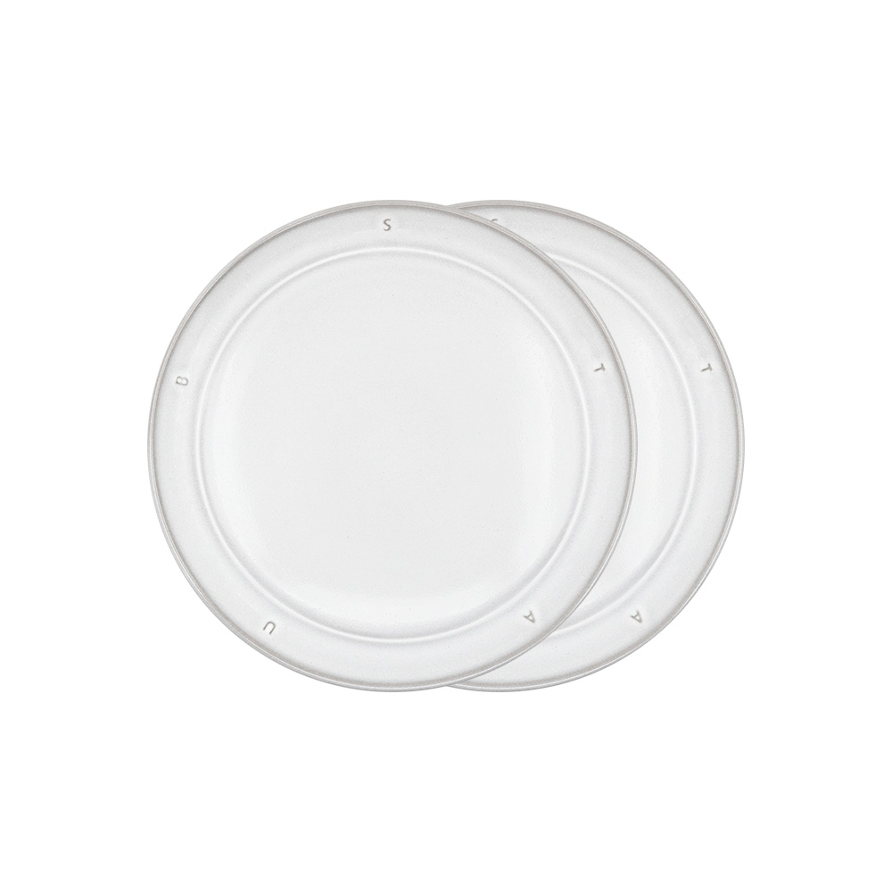 [스타우브] 부쏠 스톤웨어 샐러드접시 22cm 화이트 2p 60,000원