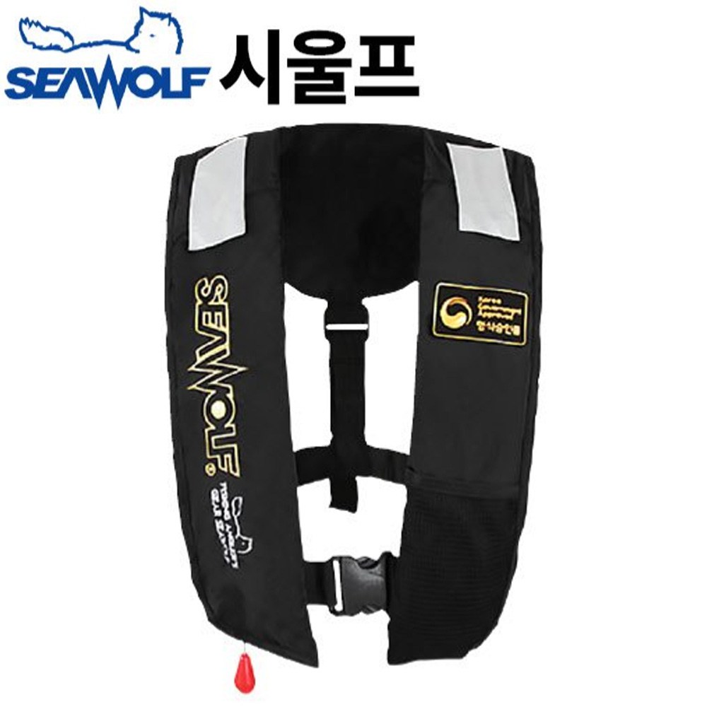 [시울프] 자동팽창식 구명조끼 SW-7F03 / 블랙 / 해양수산부 형식승인품, 1개 95,810원