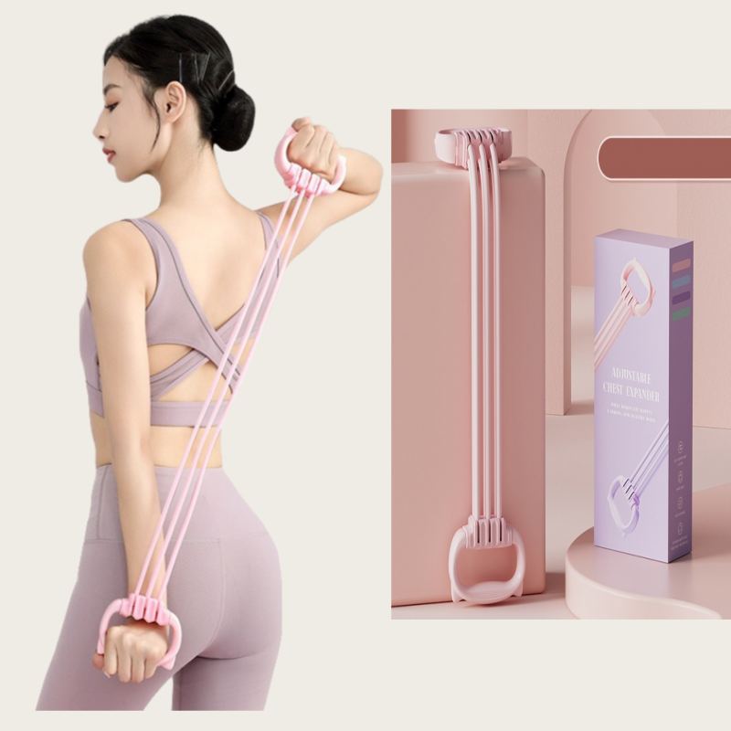 마르크첸 필라테스 요가밴드 전신 스트레칭 실리콘 스트레칭 밴드  6 단계 운동용 고무 밴드 14,500원