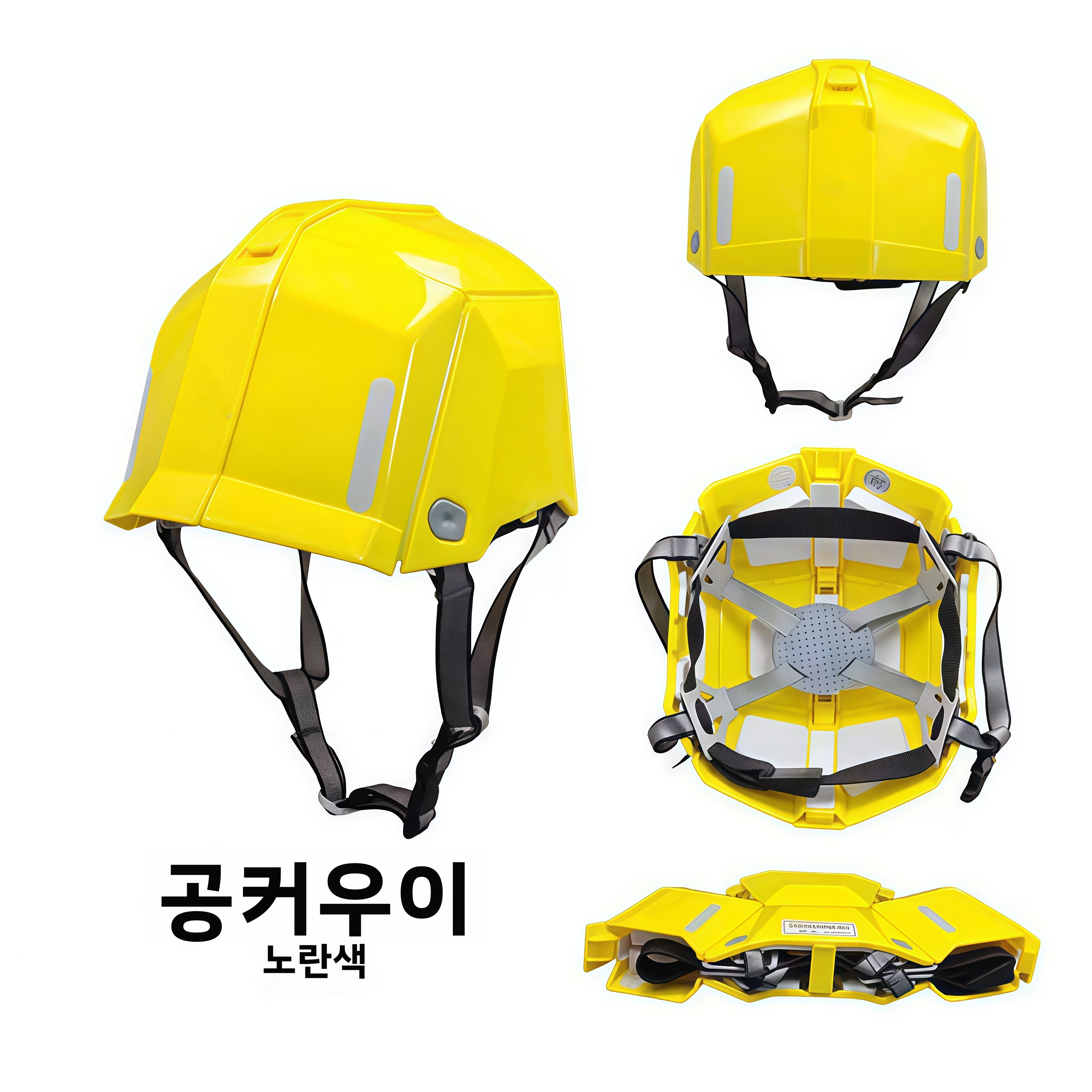 일본식 휴대 접을 수 있는 지진 피난 비상 작업 보호모 43,000원