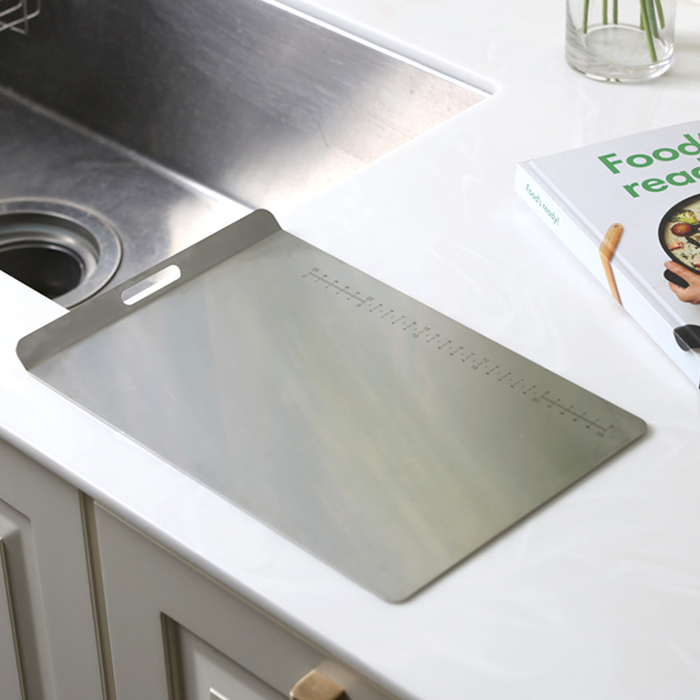 테르헨 316 스텐 도마 무연마제 국산도마, 1개, 눈금형 40,600원