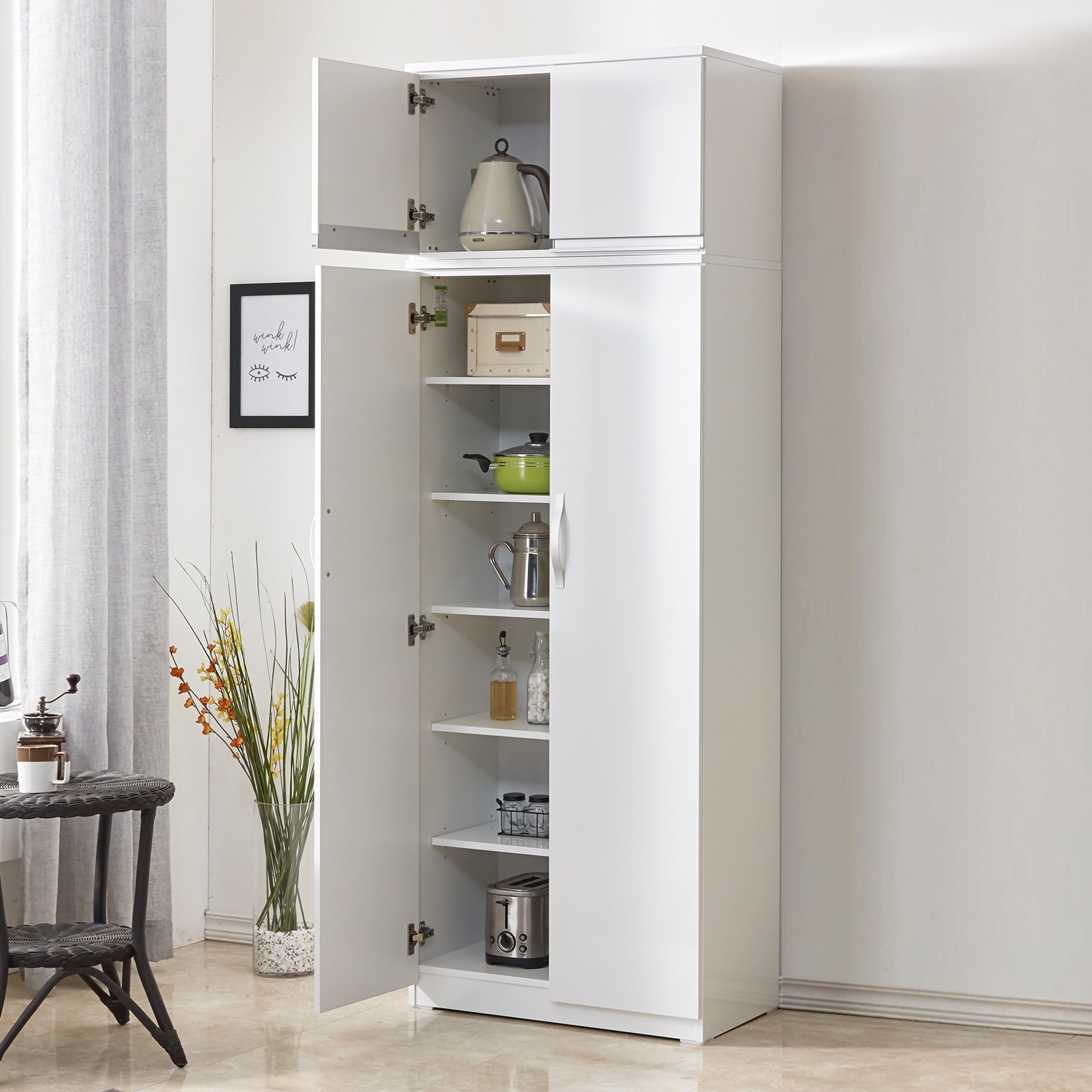 일반형 수납장 2020 애니스 가구 (특대) 팀버스리빙, 화이트 233,000원