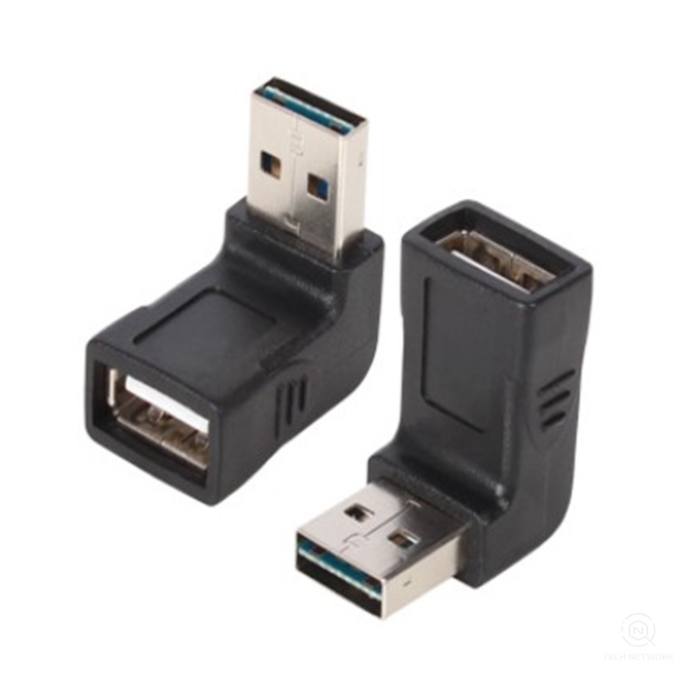 일반 A타입 USB단자 양면인식 암수젠더 좁은곳 틈새 꺾임커넥터 회전 90도 6,200원