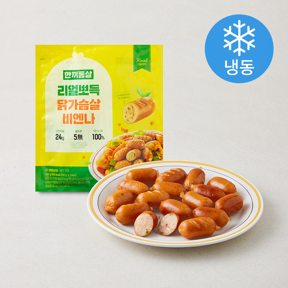 [로켓프레시] 한끼통살 리얼뽀득 닭가슴살 비엔나 (냉동) 5,500원