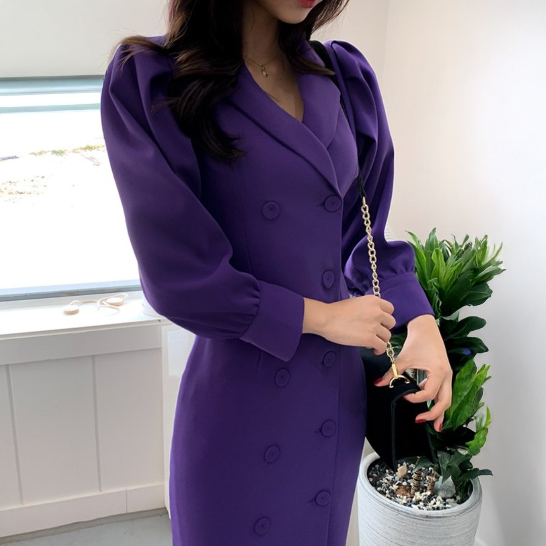 떳다그녀 클리드 퍼프 더블 원피스 89,800원