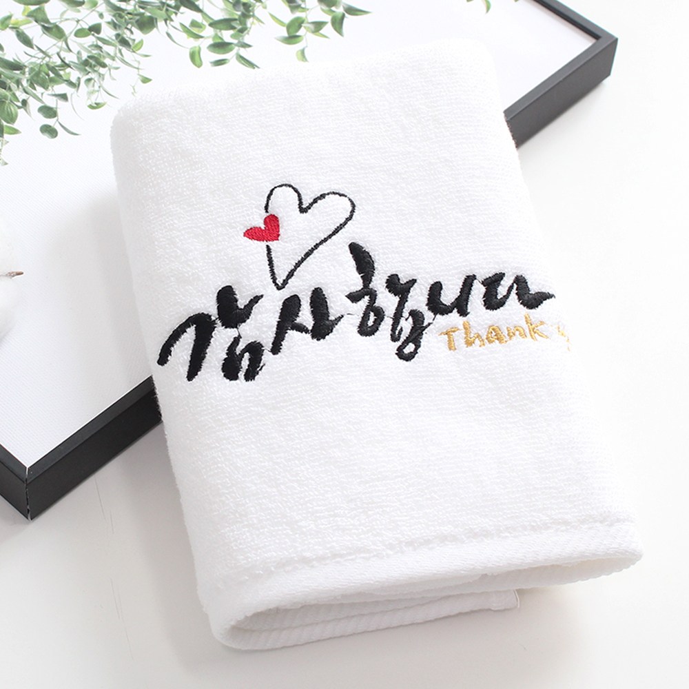 [말씀타올] 플라워 감사합니다 자수 수건 1매 + 선물 포장 세트, 1개, 감사케이스 4,080원