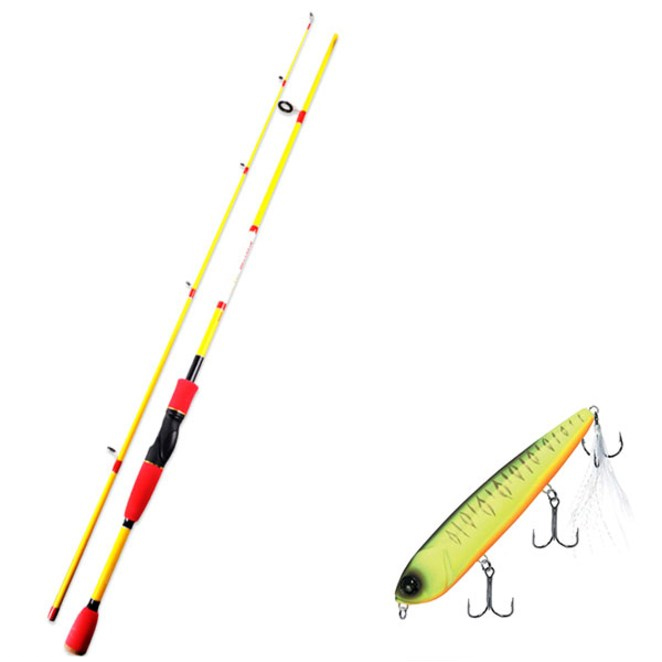 아피스 배스게임 XT 루어 낚싯대 옐로우 + 다미끼 램블러 120 하드베이트 루어 350D NIGHT SPINE CHART 8,250원