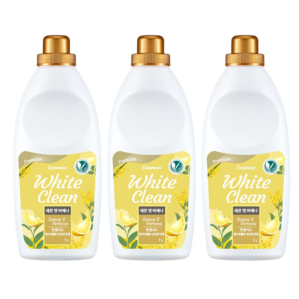 컨센서스 화이트클린 섬유유연제 레몬앤버베나 1L, 1L, 3개 17,900원
