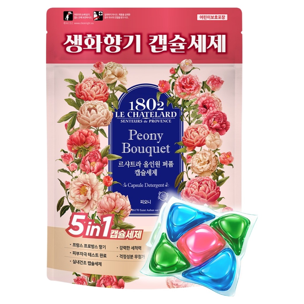 르샤트라1802 올인원 퍼퓸 캡슐세제 피오니, 30개입, 1개 11,900원