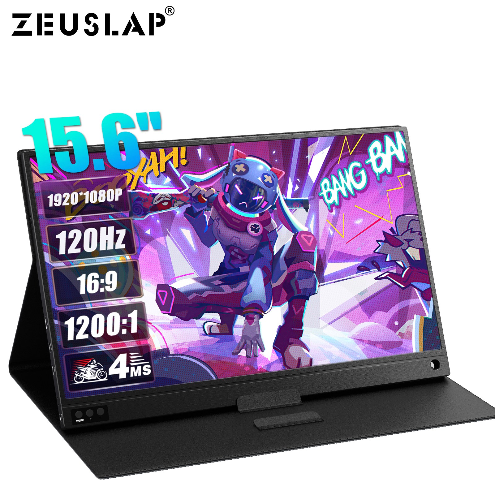 ZEUSLAP 제우스랩 15.6inch 120hz IPS 휴대용 모니터 DEX 모니터 초경량 초슬림 휴대 포터블 모니터 P15A120hz 98,000원