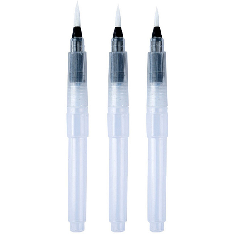 메이크마인 고체물감 회화 워터 수채 브러쉬 뾰족 3종 세트, 길이 120mm, 1세트 6,870원