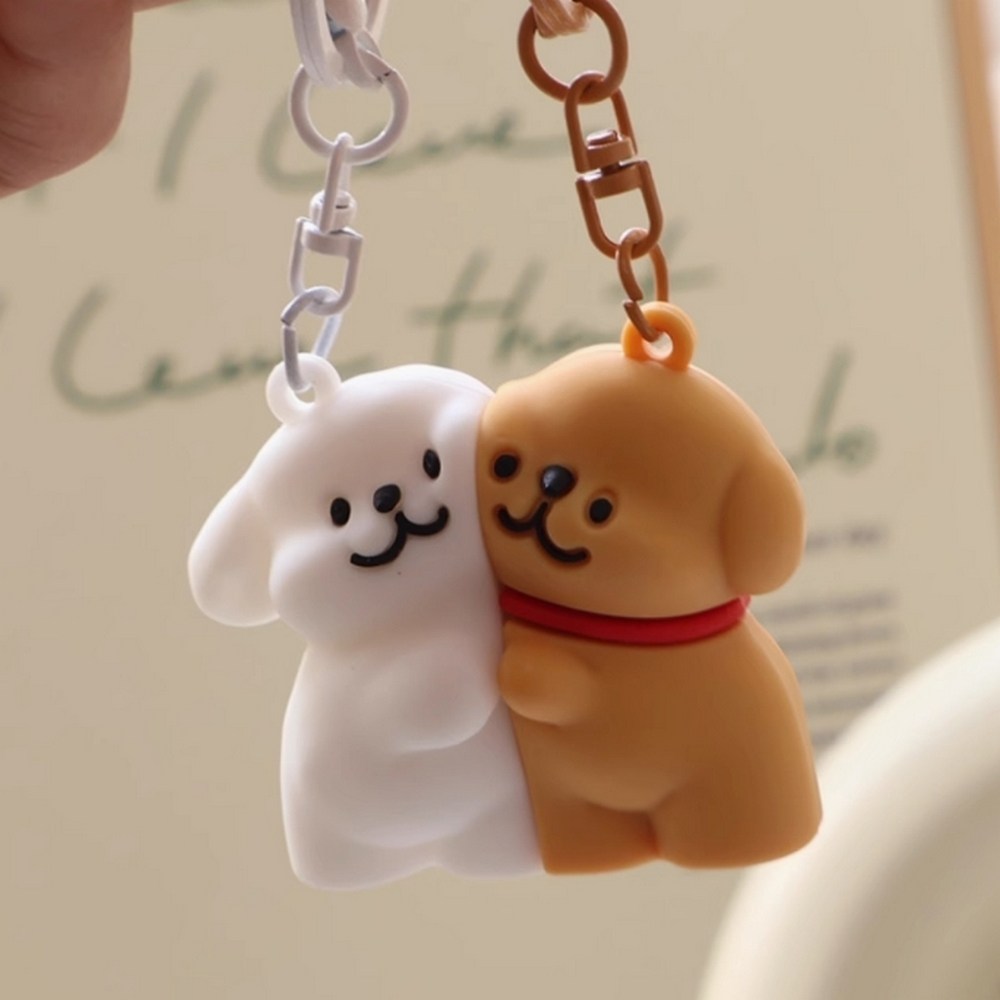 강아지 커플 자석 키링 3,900원