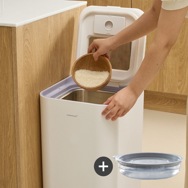 락앤락 프레쉬 스텐 진공 쌀통 냉장고 20kg [+가쯔용기세트] 298,000원