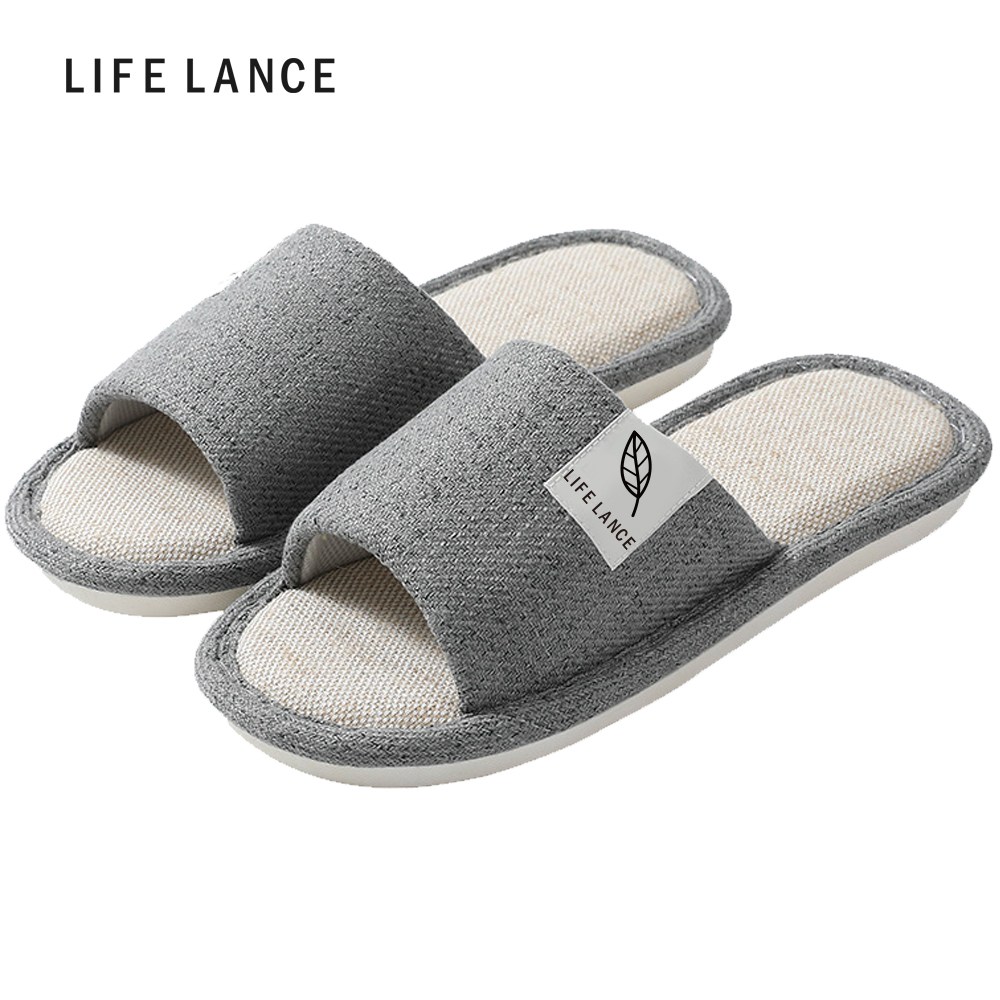 라이프란스 프리미엄 린넨 거실화 예쁜 푹신한 발편한 실내화 층간소음방지 학원 병원 사무실 커플 거실 실내 신발 모던 쿠션 PVC 가벼운 커플템 커플실내화 5,910원