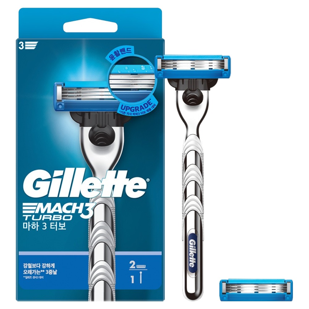 질레트 정품 마하3 터보 면도기 + 여분날 2p 10,700원