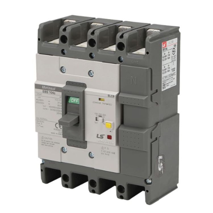 LS일렉트릭 EBS 104c 125A 산업용 누전차단기 85kA ELCB 4P, 1개 154,920원