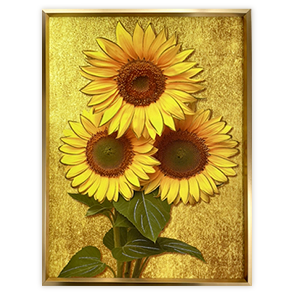 아이뉴 돈 들어오는 금전운 해바라기 그림 벽장식 입체감 15,000원