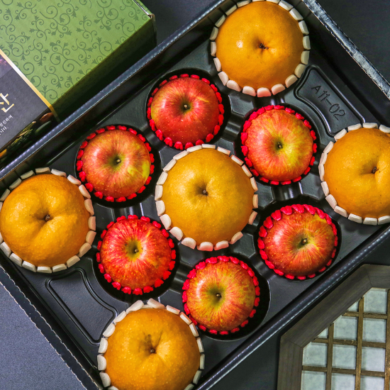 [특가행사중] 가락시장 새벽경매 명품 사과배 혼합선물세트 4.5kg(사과6,배5) 당일발송 49,900원