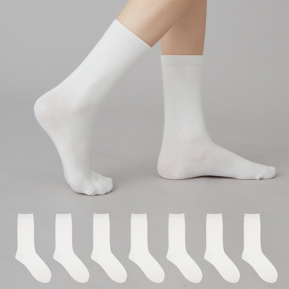 베이스알파에센셜 여성용 프리미엄 고밀도 무지 장목 양말 8켤레 9,390원