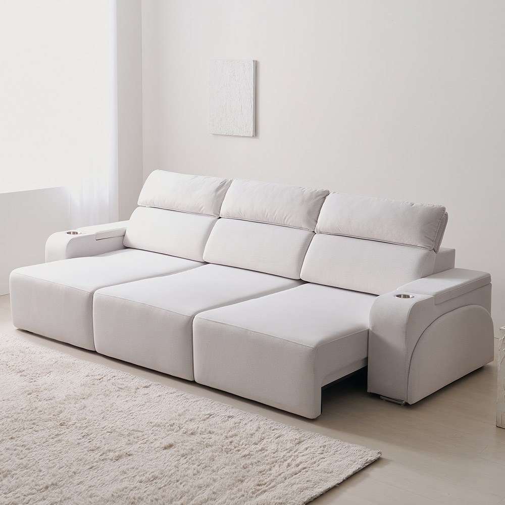 슬라이드 쇼파 이지클린 패브릭 무빙 모듈 슬라이딩 리클라이너 3/4인 모션 소파 1,320,000원