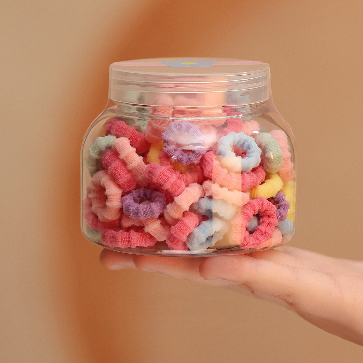 도니주니 유아 머리끈 캔디통 안아픈 무봉제 헤어 고무줄 100p 7,250원