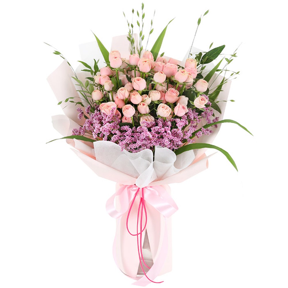 99플라워 (당일수령) 핑크빛 설레임 [ST-C629] - 전국꽃배달서비스 이벤트 기념일 생일 생화 꽃선물 당일배송 꽃다발 60,100원