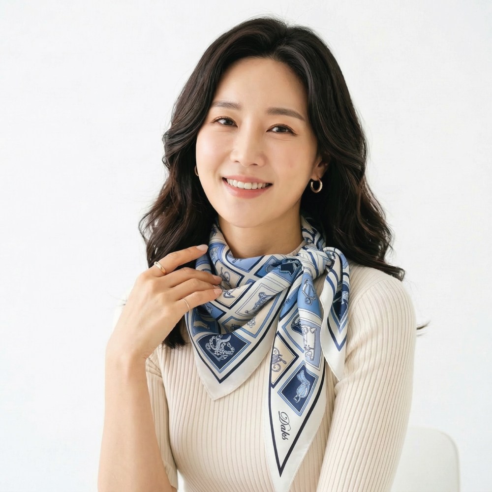 닥스 여성 마름모 스카프 실크 69,800원