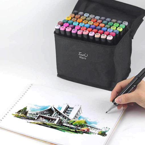 터치 트윈 마카펜 드로잉마카 디자인마카 미술재료, 60pcs 16,800원