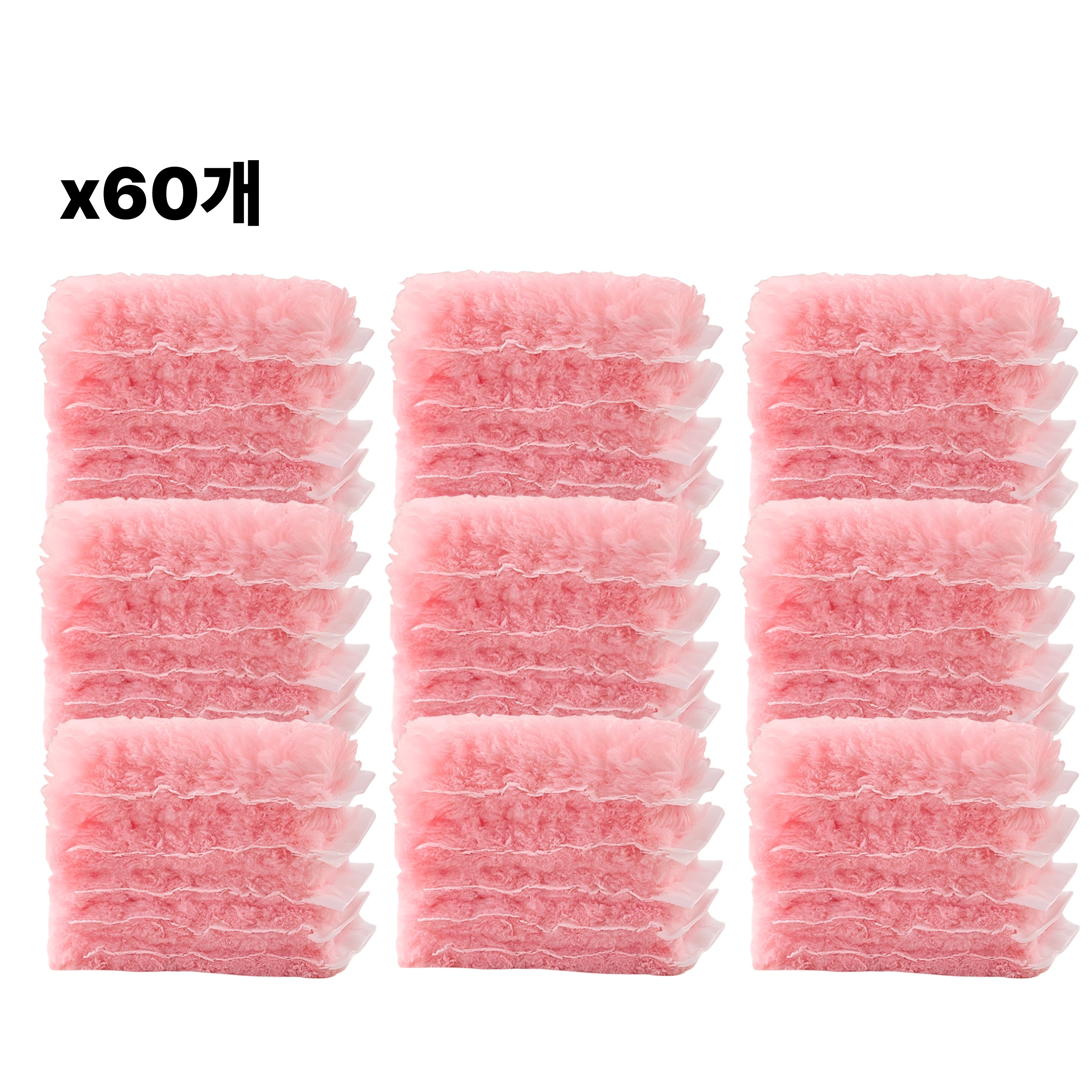 호환가능 일회용 정전기 먼지털이 리필 대용량 (코스트코,스위퍼 더스터,스카치브라이트,코멧, 기타 등등 브랜드 호환 가능), 60개, 핑크 23,900원