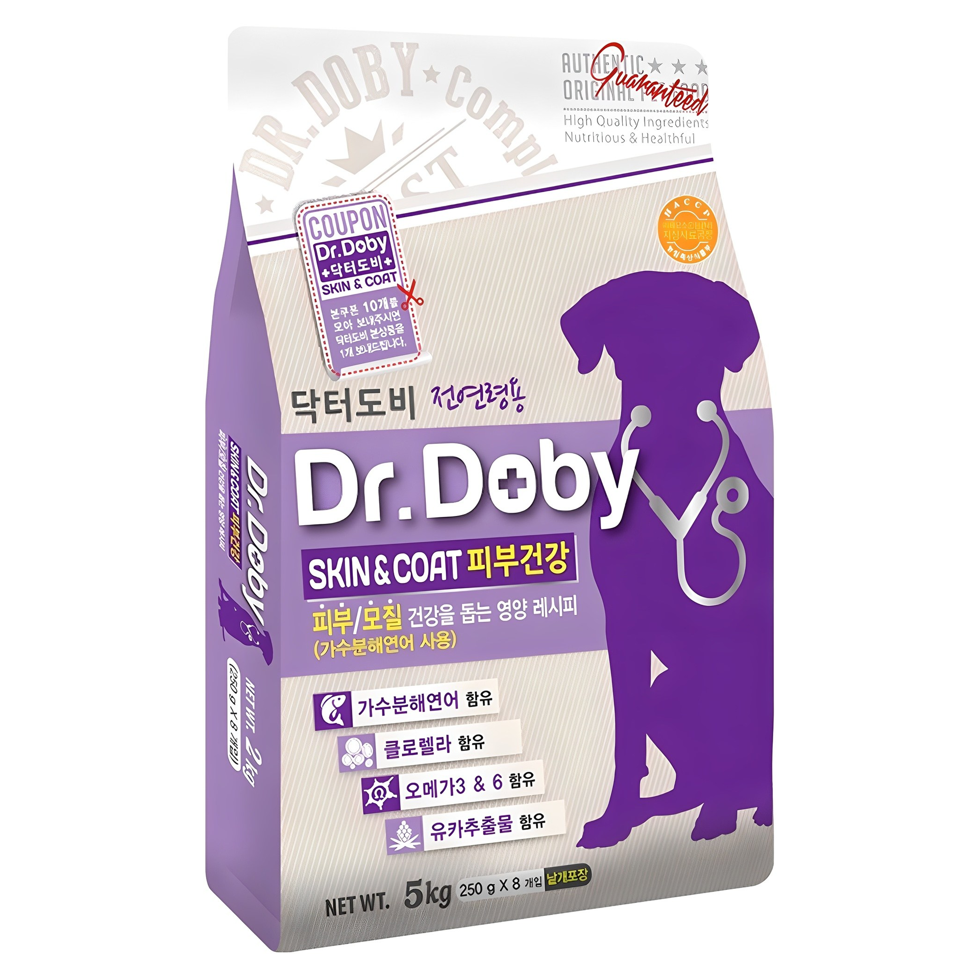 인터펫코리아 강아지 닥터도비 기능성 사료, 피부/피모, 5kg, 1개 29,520원