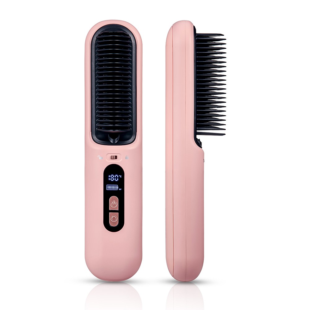 소네쏙 무선 빗고데기 볼륨 헤어 브러쉬 매직기 손상모, 단일상품, 베이비핑크 74,900원