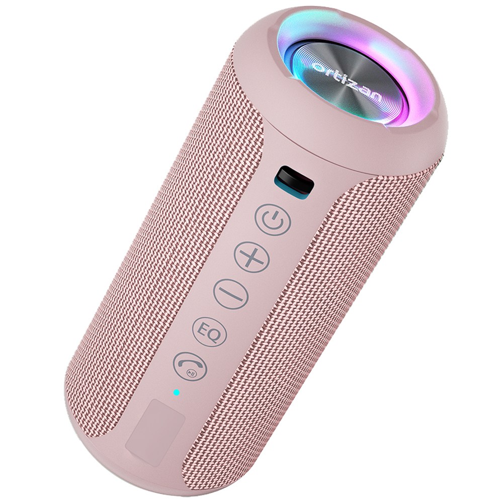 Ortizan 블루투스 스피커 아웃도어 휴대용 출력 24W LED 캠핑 방수 우수한 IPX7 X10, 분홍 43,900원
