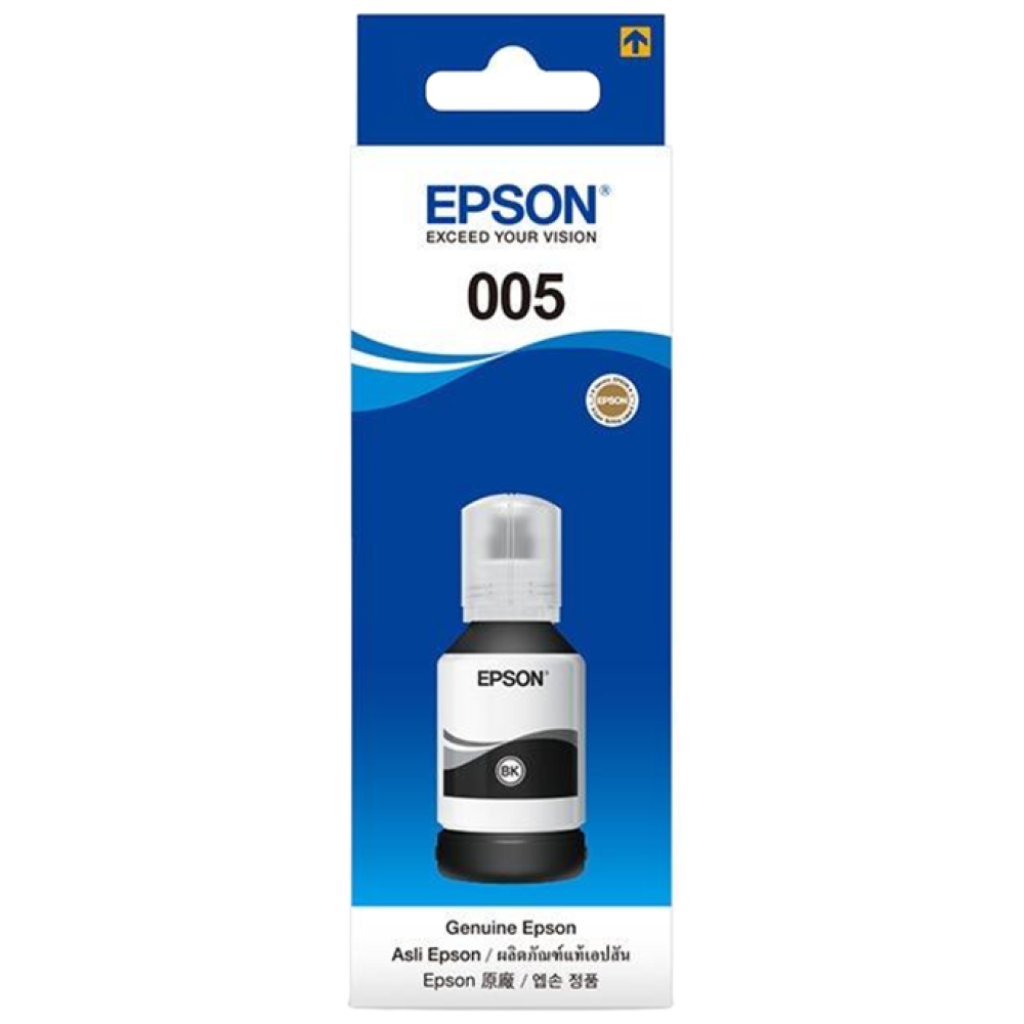 엡손 005 검정 잉크 (T03Q100) EPSON 005 안료 잉크 정품리필잉크 120ml 호환 제품 M1120, M2170, M3140, M3170, M1050 프린터, 1개, Epson 005 Black/검정 잉크 14,000원