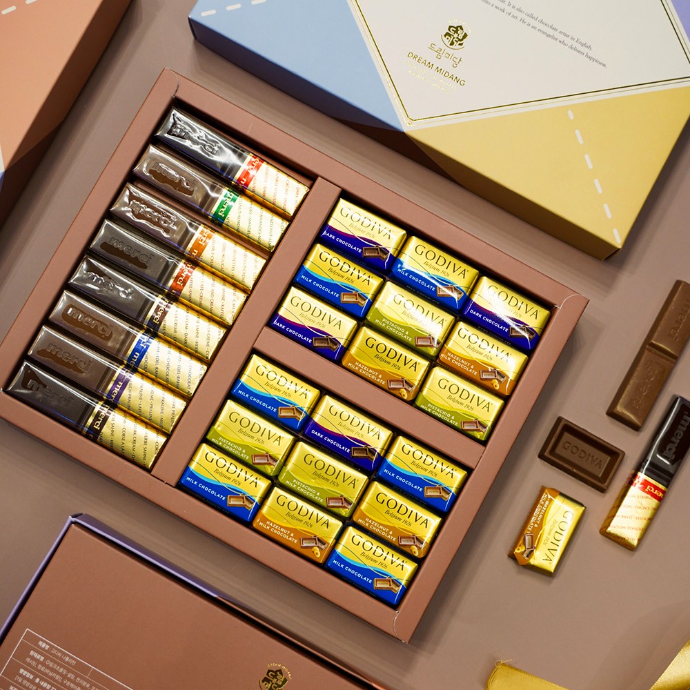 드림미당 소프트 초콜릿 고디바 메르시 컬렉션 기념일 연인 수험생 수능생 합격기원 응원간식 선물세트 24,900원