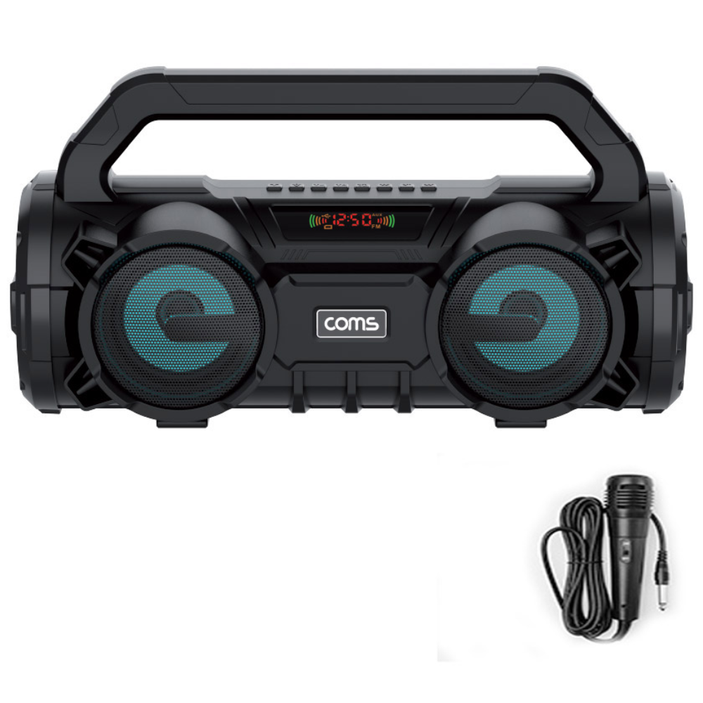 Hi-Fi 사운드 앰프 블루투스 스피커 유선마이크 FM라디오 멀티 야외 버스킹 휴대용 AUX USB 이동형 엠프 37,900원