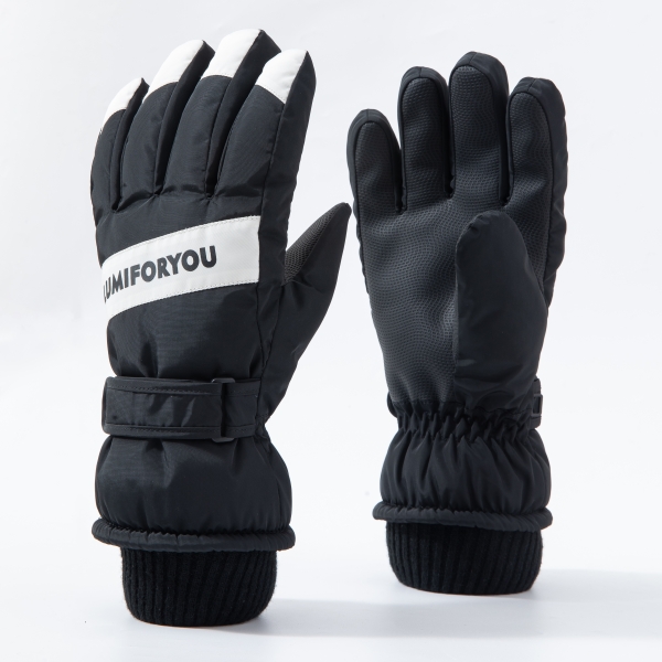 루미포유 커플 캠핑 방한장갑 스마트터치 보드 스키장갑, 블랙, 1개, 현재가 15,900원