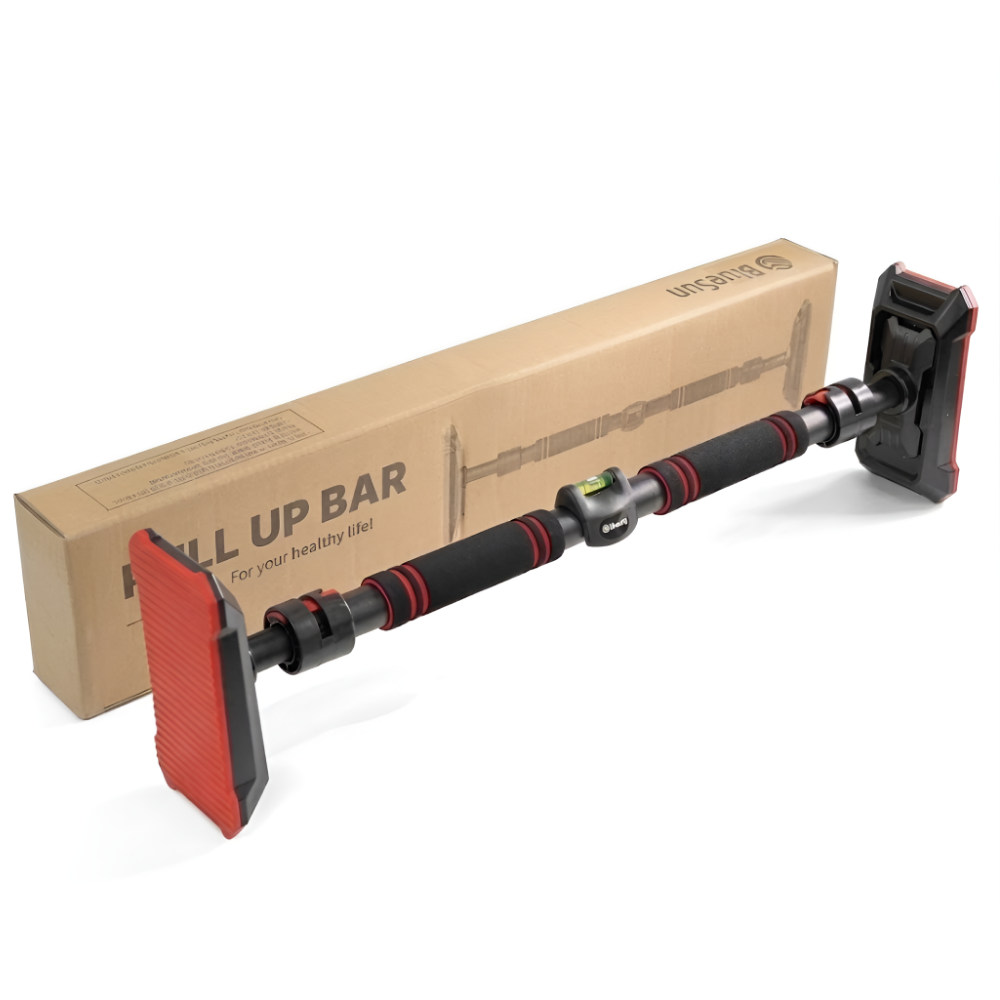 블루선 실내용 턱걸이운동 벽고정 철봉 풀업바, 블랙 18,400원