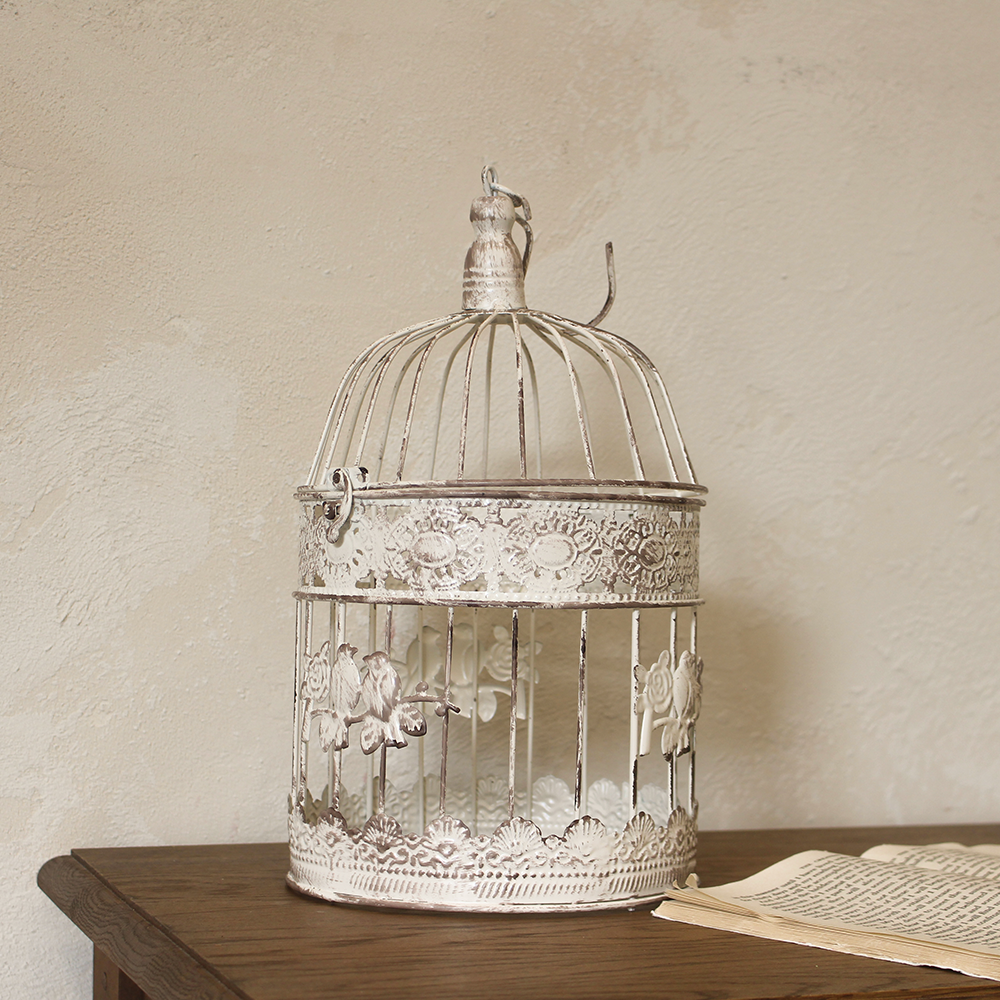 왓위셀 빈티지 엔틱 철제 새장 오브제, 엔틱 화이트 35,000원