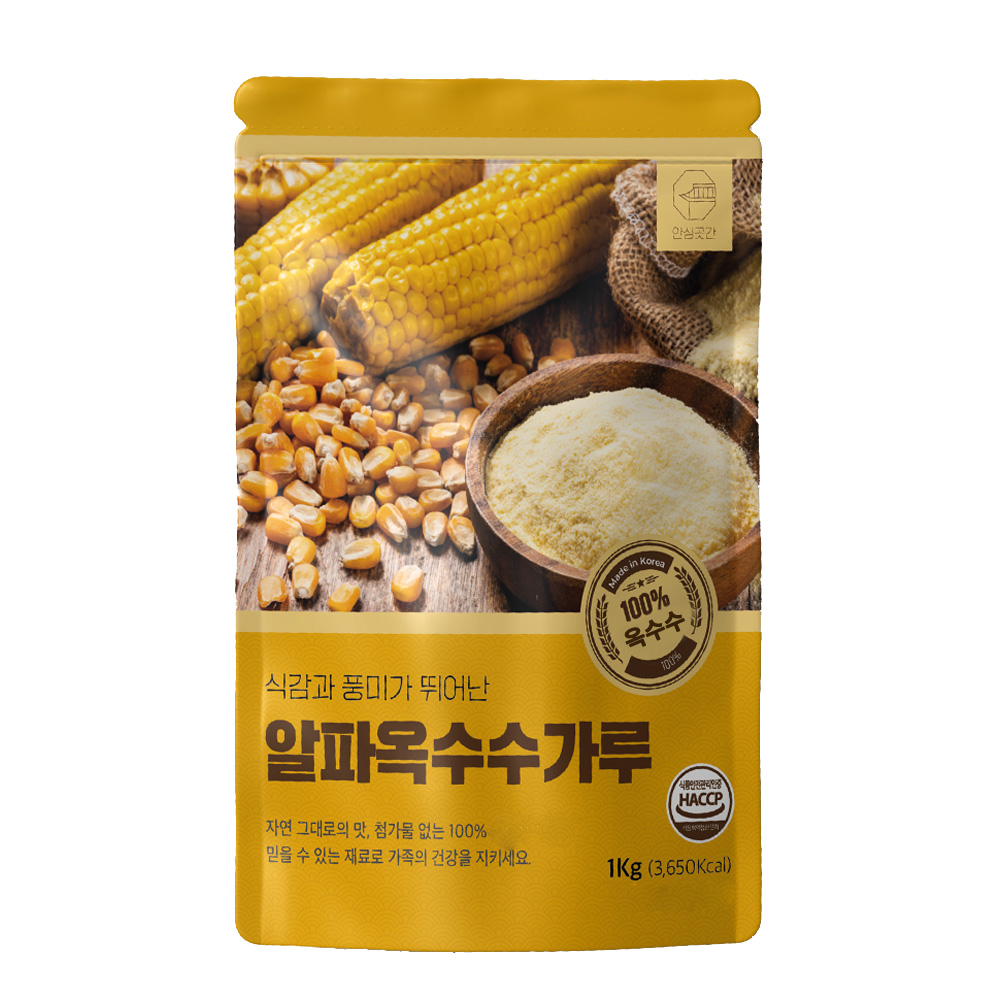 안심곳간 알파옥수수가루, 1개, 1kg 5,720원