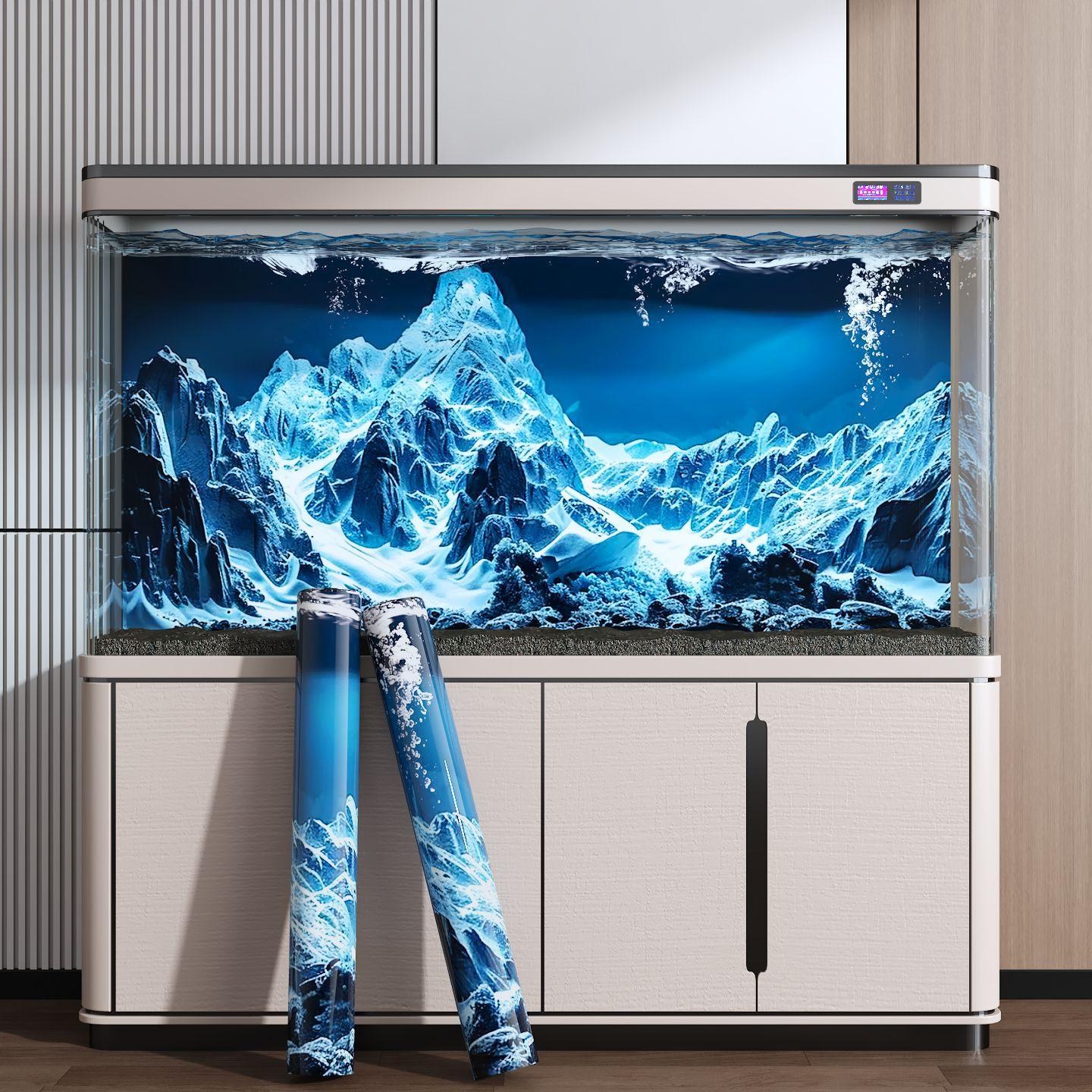 어항 배경 스티커 장식 수족관 그라데이션 시트지 백스크린 인테리어 해저 벽지 수조 16,600원