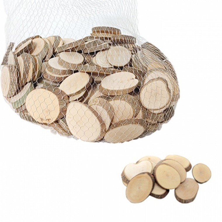 뚝딱 천연나무 조각 타원 중 500g 약160개 만들기 교구 재료 10,030원