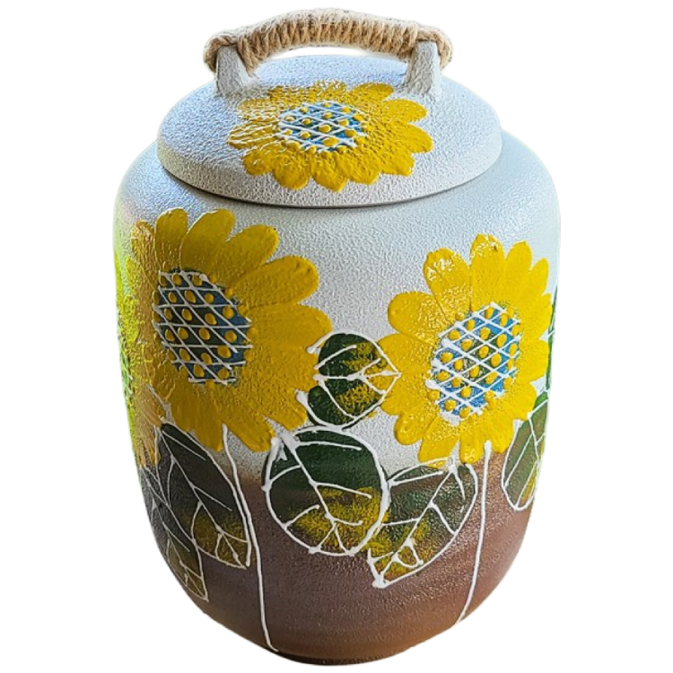 분청투톤 해바라기 10kg 쌀독 일자형 70,000원