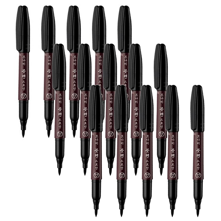 모나미 붓 펜 드로잉 수성마킹 캘리그라피 14,760원