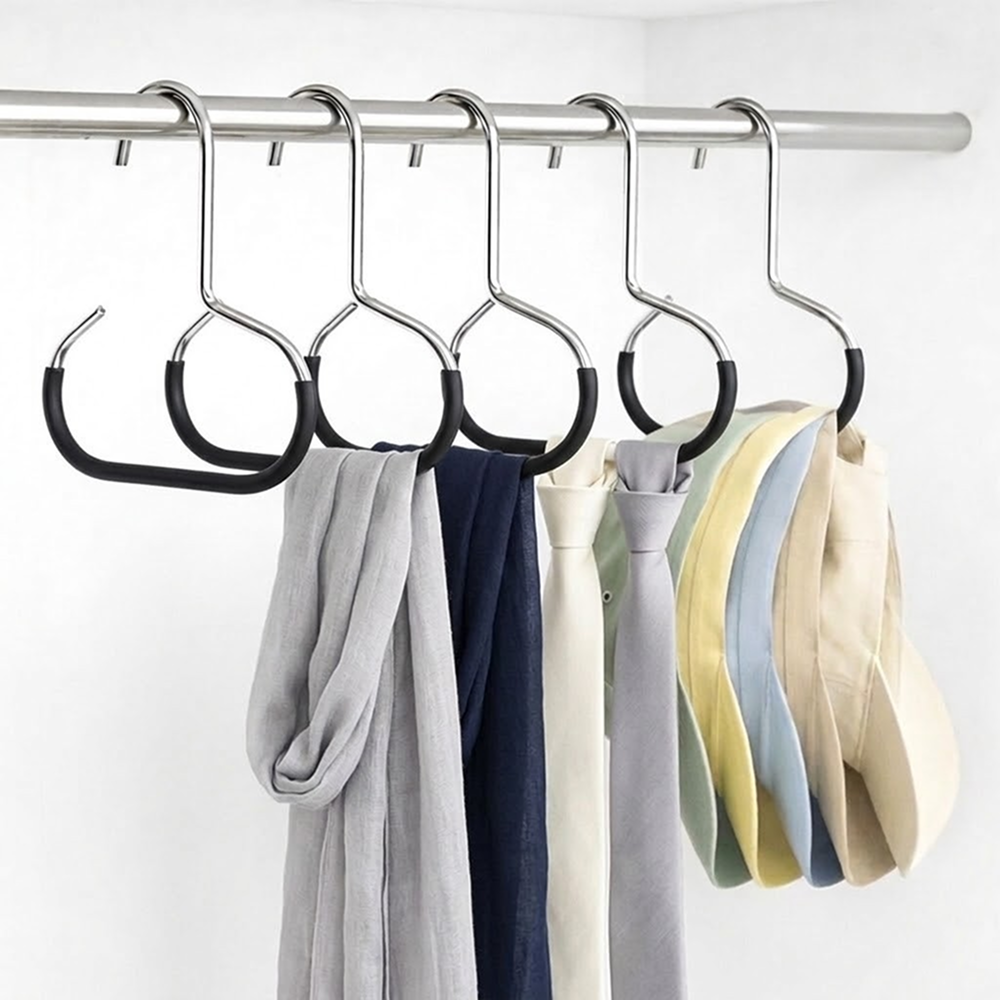 아이딥 논슬립 다용도 수납 벨트 스카프 넥타이 가방 걸이 5개, 블랙, 1개 3,250원